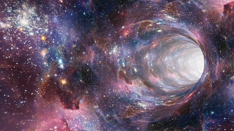 Space Wormhole Time Warp